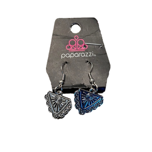 PAPARAZZI Triangle Sunburst Dangle Earrings